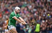 23 July 2023; Aaron Gillane of Limerick during the GAA Hurling All-Ireland Senior Championship final match between Kilkenny and Limerick at Croke Park in Dublin. Photo by Ramsey Cardy/Sportsfile