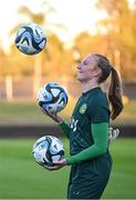 29 July 2023; Goalkeeper Courtney Brosnan during a Republic of Ireland training session at Meakin Park in Brisbane, Australia, ahead of their final Group B match of the FIFA Women's World Cup 2023, against Nigeria. Photo by Stephen McCarthy/Sportsfile