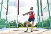 29 July 2023; Colm Griffin of Ennis Track AC, Clare, competes in the men's hammer during day one of the 123.ie National Senior Outdoor Championships at Morton Stadium in Dublin. Photo by Sam Barnes/Sportsfile