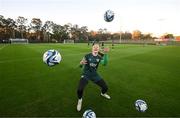29 July 2023; Goalkeeper Courtney Brosnan during a Republic of Ireland training session at Meakin Park in Brisbane, Australia, ahead of their final Group B match of the FIFA Women's World Cup 2023, against Nigeria. Photo by Stephen McCarthy/Sportsfile
