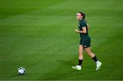 29 July 2023; Katie McCabe during a Republic of Ireland training session at Meakin Park in Brisbane, Australia, ahead of their final Group B match of the FIFA Women's World Cup 2023, against Nigeria. Photo by Stephen McCarthy/Sportsfile