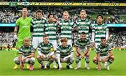 29 July 2023; Celtic players before the pre-season friendly match between Celtic and Wolverhampton Wanderers at the Aviva Stadium in Dublin. Photo by Seb Daly/Sportsfile