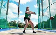 29 July 2023; Fiona Hennessy of Templemore AC, Tipperary, competes in the women's hammer during day one of the 123.ie National Senior Outdoor Championships at Morton Stadium in Dublin. Photo by Sam Barnes/Sportsfile