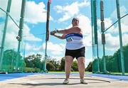 29 July 2023; Michelle Pilkington of Dunboyne AC, Meath, competes in the women's hammer during day one of the 123.ie National Senior Outdoor Championships at Morton Stadium in Dublin. Photo by Sam Barnes/Sportsfile