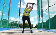 29 July 2023; Mairead O'Neil of Gneeveguilla AC, competes in the women's hammer during day one of the 123.ie National Senior Outdoor Championships at Morton Stadium in Dublin. Photo by Sam Barnes/Sportsfile