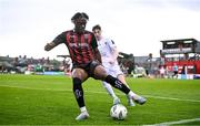 28 July 2023; Jonathan Afolabi of Bohemians during the SSE Airtricity Men's Premier Division match between Bohemians and UCD at Dalymount Park in Dublin. Photo by Ramsey Cardy/Sportsfile