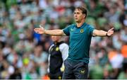 29 July 2023; Wolverhampton Wanderers manager Julen Lopetegui during the pre-season friendly match between Celtic and Wolverhampton Wanderers at the Aviva Stadium in Dublin. Photo by Seb Daly/Sportsfile