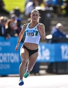 29 July 2023; Sophie Becker of Raheny Shamrock AC, Dublin competes in the women's 400m during day one of the 123.ie National Senior Outdoor Championships at Morton Stadium in Dublin. Photo by Sam Barnes/Sportsfile