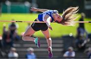 29 July 2023; Sommer Lecky of Finn Valley AC, Donegal, on her way to winning the women's high jump during day one of the 123.ie National Senior Outdoor Championships at Morton Stadium in Dublin. Photo by Sam Barnes/Sportsfile