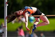 29 July 2023; Philippa Rogan of Sli Cualann AC, Wicklow, on her way to finishing second in the women's high jump during day one of the 123.ie National Senior Outdoor Championships at Morton Stadium in Dublin. Photo by Sam Barnes/Sportsfile