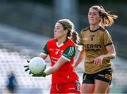 29 July 2023; Danielle Caldwell of Mayo gets away from Lorraine Scanlon of Kerry during the TG4 LGFA All-Ireland Senior Championship semi-final match between Kerry and Mayo at Semple Stadium in Thurles, Tipperary. Photo by Piaras Ó Mídheach/Sportsfile
