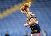 29 July 2023; Louise Ní Mhuircheartaigh of Kerry celebrates after her side's victory in the TG4 LGFA All-Ireland Senior Championship semi-final match between Kerry and Mayo at Semple Stadium in Thurles, Tipperary. Photo by Piaras Ó Mídheach/Sportsfile