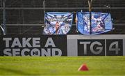 29 July 2023; Dublin flags on display at the TG4 LGFA All-Ireland Senior Championship semi-final match between Dublin and Cork at Semple Stadium in Thurles, Tipperary. Photo by Piaras Ó Mídheach/Sportsfile