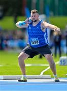 29 July 2023; Gavin Mclaughlin of Finn Valley AC, Donegal, competes in the men's shot put during day one of the 123.ie National Senior Outdoor Championships at Morton Stadium in Dublin. Photo by Stephen Marken/Sportsfile