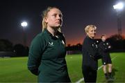 30 July 2023; Amber Barrett during a Republic of Ireland training session at Spencer Park in Brisbane, Australia, ahead of their final Group B match of the FIFA Women's World Cup 2023, against Nigeria. Photo by Stephen McCarthy/Sportsfile