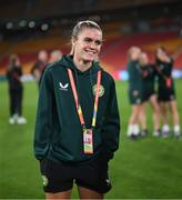 30 July 2023; Jamie Finn during a Republic of Ireland stadium familiarisation at Brisbane Stadium in Brisbane, Australia, ahead of their final Group B match of the FIFA Women's World Cup 2023, against Nigeria. Photo by Stephen McCarthy/Sportsfile