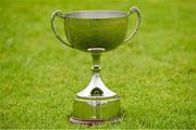 30 July 2023; A general view of the cup before the FAI Women's U19 Inter-League Cup match between North Tipperary Schoolchildrens Football League and Galway District League at Jackman Park in Limerick. Photo by Michael P Ryan/Sportsfile