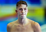 30 July 2023; Daniel Wiffen of Ireland after the Men’s 1500m Freestyle final during day seventeen of the 2023 World Aquatics Championships at Marine Messe Fukuoka Hall A in Fukuoka, Japan. Photo by Ian MacNicol/Sportsfile