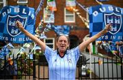 30 July 2023; Dublin supporter Josie Parrott before the GAA Football All-Ireland Senior Championship final match between Dublin and Kerry at Croke Park in Dublin. Photo by David Fitzgerald/Sportsfile
