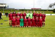 30 July 2023; The Galway District League squad before during the FAI Women's U19 Inter-League Cup match between North Tipperary Schoolchildrens Football League and Galway District League at Jackman Park in Limerick. Photo by Michael P Ryan/Sportsfile