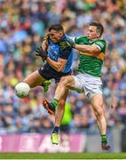 30 July 2023; Colm Basquel of Dublin in action against Paul Murphy of Kerry during the GAA Football All-Ireland Senior Championship final match between Dublin and Kerry at Croke Park in Dublin. Photo by Eóin Noonan/Sportsfile