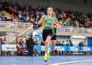 30 July 2023; Shona Heaslip of An Ríocht AC, Kerry, on her way to finishing third in the women's 5000m during day two of the 123.ie National Senior Outdoor Championships at Morton Stadium in Dublin. Photo by Sam Barnes/Sportsfile