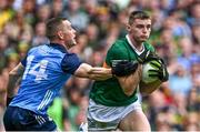 30 July 2023; Diarmuid O'Connor of Kerry in action against Con O'Callaghan of Dublin during the GAA Football All-Ireland Senior Championship final match between Dublin and Kerry at Croke Park in Dublin. Photo by Piaras Ó Mídheach/Sportsfile