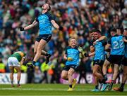 30 July 2023; Brian Fenton of Dublin celebrates at the final whistle during the GAA Football All-Ireland Senior Championship final match between Dublin and Kerry at Croke Park in Dublin. Photo by Brendan Moran/Sportsfile