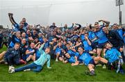 30 July 2023; The Dublin team celebrate with the Sam Maguire cup after the GAA Football All-Ireland Senior Championship final match between Dublin and Kerry at Croke Park in Dublin. Photo by David Fitzgerald/Sportsfile