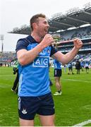 30 July 2023; Jack McCaffrey of Dublin celebrates after his side's victory in the GAA Football All-Ireland Senior Championship final match between Dublin and Kerry at Croke Park in Dublin. Photo by Seb Daly/Sportsfile