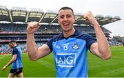 30 July 2023; Cormac Costello of Dublin celebrates after his side's victory in the GAA Football All-Ireland Senior Championship final match between Dublin and Kerry at Croke Park in Dublin. Photo by Seb Daly/Sportsfile