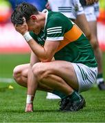 30 July 2023; David Clifford of Kerry after his side's defeat in the GAA Football All-Ireland Senior Championship final match between Dublin and Kerry at Croke Park in Dublin. Photo by Piaras Ó Mídheach/Sportsfile