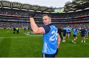 30 July 2023; Dean Rock of Dublin celebrates after his side's victory in the GAA Football All-Ireland Senior Championship final match between Dublin and Kerry at Croke Park in Dublin. Photo by Seb Daly/Sportsfile