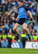 30 July 2023; Brian Fenton of Dublin  celebrates victory at the final whistle of the GAA Football All-Ireland Senior Championship final match between Dublin and Kerry at Croke Park in Dublin. Photo by Brendan Moran/Sportsfile