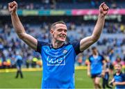 30 July 2023; Brian Fenton of Dublin celebrates after his side's victory in the GAA Football All-Ireland Senior Championship final match between Dublin and Kerry at Croke Park in Dublin. Photo by Piaras Ó Mídheach/Sportsfile