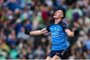 30 July 2023; Brian Fenton of Dublin celebrates victory at the final whistle of the GAA Football All-Ireland Senior Championship final match between Dublin and Kerry at Croke Park in Dublin. Photo by Brendan Moran/Sportsfile