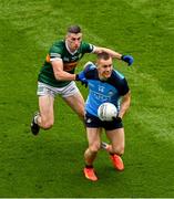 30 July 2023; Con O'Callaghan of Dublin in action against Paul Geaney of Kerry during the GAA Football All-Ireland Senior Championship final match between Dublin and Kerry at Croke Park in Dublin. Photo by Daire Brennan/Sportsfile