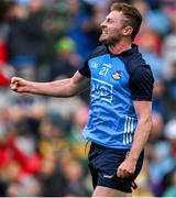 30 July 2023; Jack McCaffrey of Dublin celebrates victory at the final whistle of the GAA Football All-Ireland Senior Championship final match between Dublin and Kerry at Croke Park in Dublin. Photo by Brendan Moran/Sportsfile