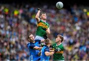 30 July 2023; Diarmuid O'Connor of Kerry wins a high ball the GAA Football All-Ireland Senior Championship final match between Dublin and Kerry at Croke Park in Dublin. Photo by David Fitzgerald/Sportsfile