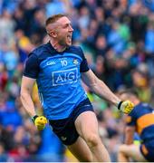 30 July 2023; Paddy Small of Dublin celebrates his 46th minute goal during the GAA Football All-Ireland Senior Championship final match between Dublin and Kerry at Croke Park in Dublin. Photo by Ray McManus/Sportsfile