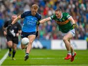 30 July 2023; Paul Mannion of Dublin is tackled by Tom O'Sullivan of Kerry during the GAA Football All-Ireland Senior Championship final match between Dublin and Kerry at Croke Park in Dublin. Photo by Ray McManus/Sportsfile