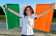 29 July 2023; Veronica O'Neill of Team Ireland before the closing ceremony of the 2023 Summer European Youth Olympic Festival in Maribor, Slovenia. Photo by Tyler Miller/Sportsfile