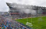30 July 2023; A general view as Paddy Small of Dublin shoots to score his side's first goal despite the efforts of Paul Murphy of Kerry during the GAA Football All-Ireland Senior Championship final match between Dublin and Kerry at Croke Park in Dublin. Photo by Ramsey Cardy/Sportsfile
