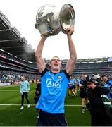 30 July 2023; Brian Fenton of Dublin celebrates with the Sam Maguire cup after the GAA Football All-Ireland Senior Championship final match between Dublin and Kerry at Croke Park in Dublin. Photo by David Fitzgerald/Sportsfile