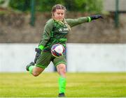 30 July 2023; North Tipperary Schoolchildrens Football League goalkeeper Roisin Dwan during the FAI Women's U19 Inter-League Cup match between North Tipperary Schoolchildrens Football League and Galway District League at Jackman Park in Limerick. Photo by Michael P Ryan/Sportsfile