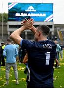 30 July 2023; Dublin goalkeeper Stephen Cluxton leaves the pitch after the GAA Football All-Ireland Senior Championship final match between Dublin and Kerry at Croke Park in Dublin. Photo by Brendan Moran/Sportsfile