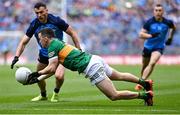 30 July 2023; Paul Murphy of Kerry in action against Colm Basquel of Dublin during the GAA Football All-Ireland Senior Championship final match between Dublin and Kerry at Croke Park in Dublin. Photo by Piaras Ó Mídheach/Sportsfile