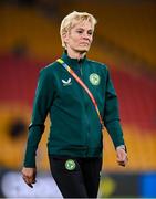 31 July 2023; Republic of Ireland manager Vera Pauw before the FIFA Women's World Cup 2023 Group B match between Republic of Ireland and Nigeria at Brisbane Stadium in Brisbane, Australia. Photo by Stephen McCarthy/Sportsfile