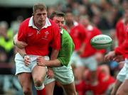 21 March 1998; Leigh Davies of Wales is tackled by Rob Henderson of Ireland during the Five Nations Rugby Championship match between Ireland and Wales at Lansdowne Road in Dublin, Ireland. Photo by Brendan Moran/Sportsfile