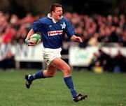 6 December 1997; John McWeeney of St Mary's College pulls a hamstring on the way to scoring a try during the All-Ireland League Division 1 match between Terenure College RFC and St Mary's College RFC at Lakelands Park in Dublin. Photo by Matt Browne/Sportsfile